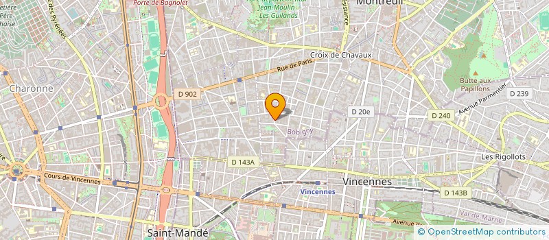 localisation de l'entreprise INDIVISION DREZET / CHATEAU ALEXANDRE ET ANNE-LINE à MONTREUIL