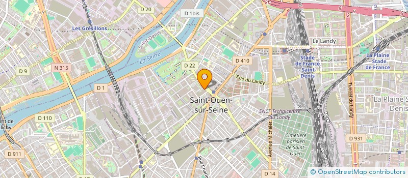 localisation de l'entreprise INDIVISION DROMARD MARCHAL à SAINT-OUEN-SUR-SEINE