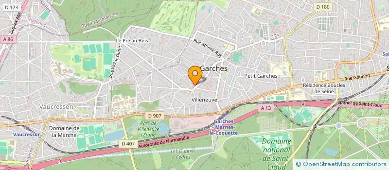 localisation de l'entreprise INDIVISION DRONNE THIERRY ET MATHIAS-DRONNE MARIE à GARCHES