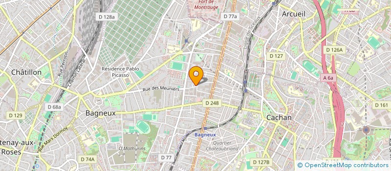 localisation de l'entreprise INDIVISION DROULIN MONNOU à BAGNEUX