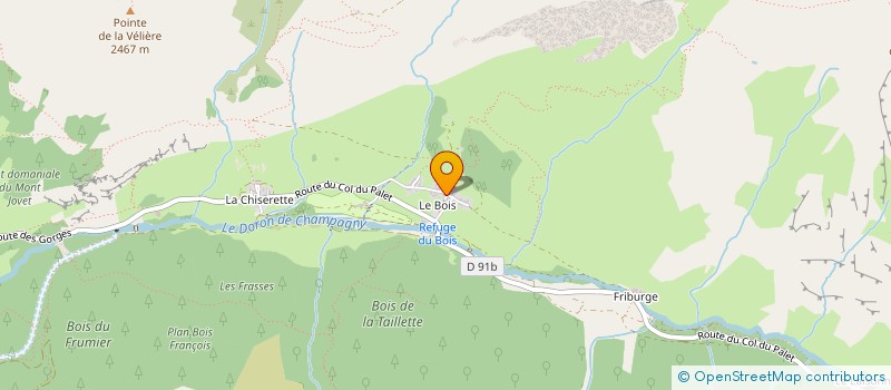 localisation de l'entreprise INDIVISION DRUART / ERVEDAL  CHAMPAGNY-EN-VANOISE