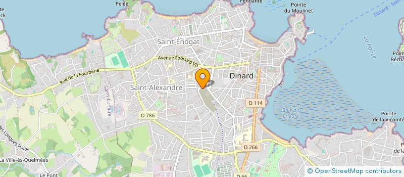 localisation de l'entreprise INDIVISION DRUJON  DINARD