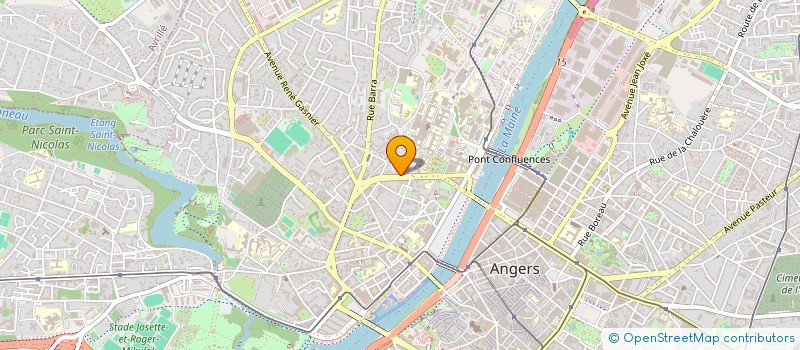 localisation de l'entreprise INDIVISION DU BOUCHERON FRANCOIS ET LAVERRIERE CHA à ANGERS