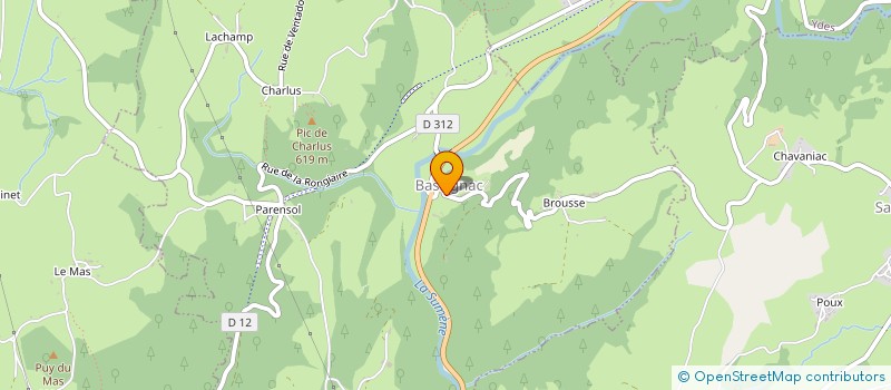 localisation de l'entreprise INDIVISION DU CHATEAU DE BASSIGNAC à BASSIGNAC