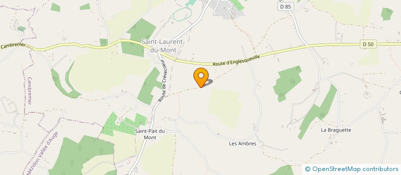 localisation de l'entreprise INDIVISION DU HARAS DE ST PAIR DU MONT  CAMBREMER