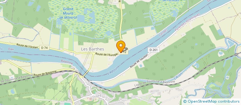 localisation de l'entreprise INDIVISION DU MANOIR DE MONTECLER  STE-MARIE-DE-GOSSE