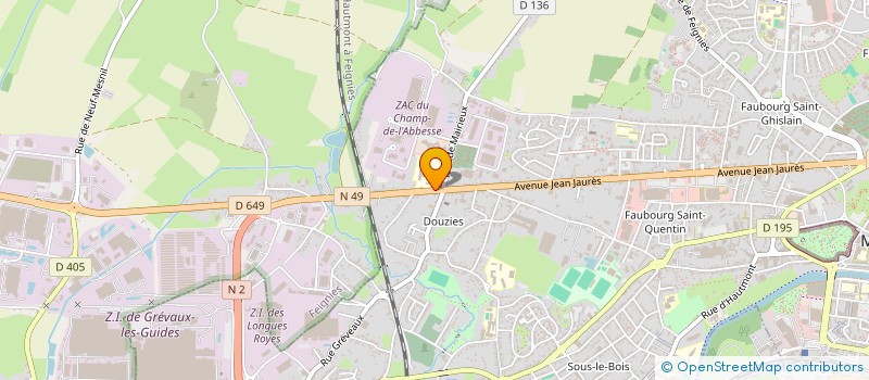 localisation de l'entreprise INDIVISION DUBET.MARECAT ARMELLE .DUBET REINE .DUBET SEBASTIEN.DUBET CELINE.DUBET PIERRE.  MAUBEUGE