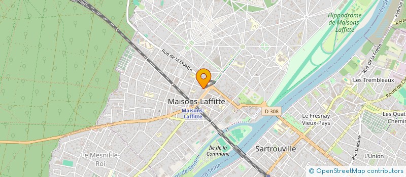 localisation de l'entreprise INDIVISION DUBOIS  MAISONS-LAFFITTE