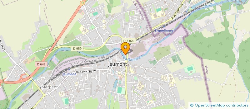 localisation de l'entreprise INDIVISION DUBOIS LINDA ET GUENFIS KARIM  JEUMONT