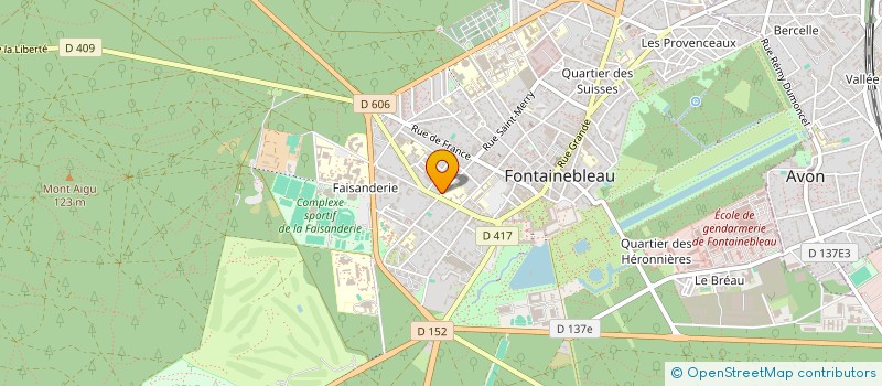 localisation de l'entreprise INDIVISION DUBOIS POPELUT  FONTAINEBLEAU