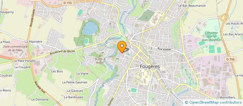 localisation de l'entreprise INDIVISION DUBOIS-SAUTEREAU  FOUGERES