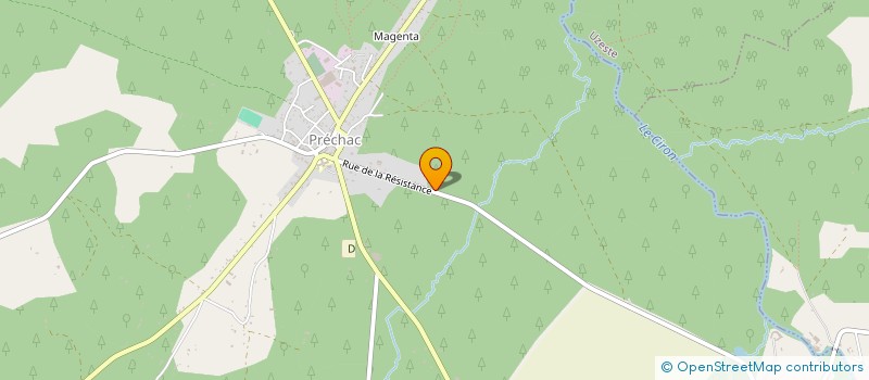 localisation de l'entreprise INDIVISION DUBOSCQ BENASSY  PRECHAC