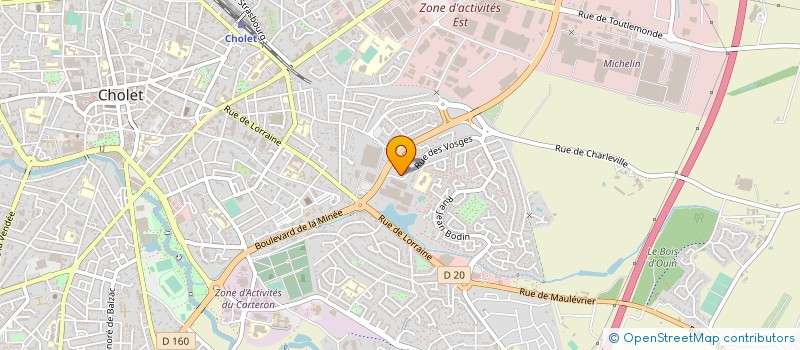 localisation de l'entreprise INDIVISION DUBREUIL-DUFRIEN à CHOLET
