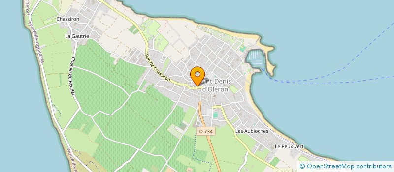 localisation de l'entreprise INDIVISION DUBRULLE + ROUBAUD  SAINT-DENIS-D'OLERON