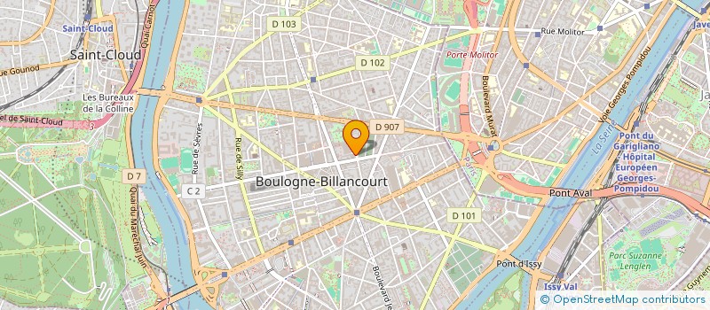 localisation de l'entreprise INDIVISION DUBUS à BOULOGNE-BILLANCOURT