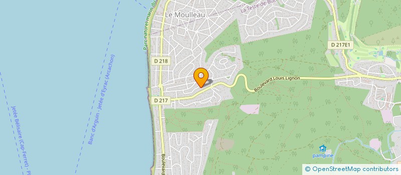 localisation de l'entreprise INDIVISION DUCASSE COUPETE à LA TESTE-DE-BUCH