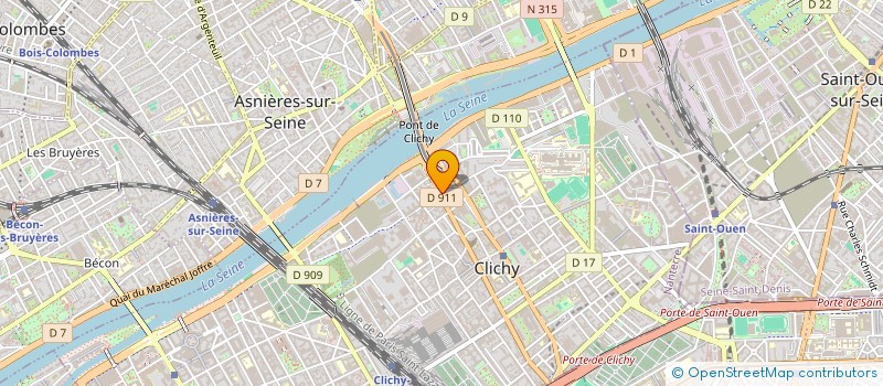 localisation de l'entreprise INDIVISION DUCHENE FLORIAN ET BEUCHER SOPHIE à CLICHY