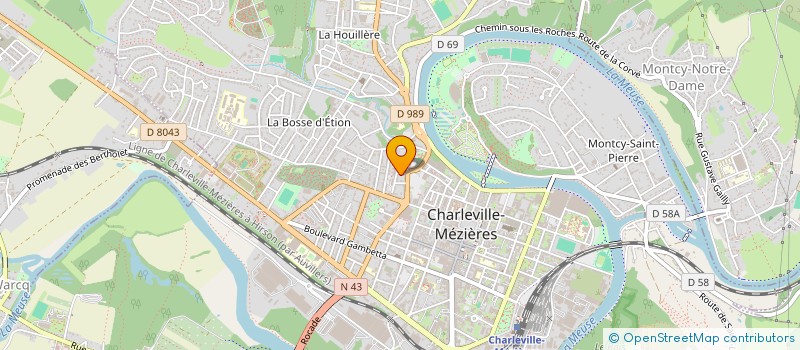 localisation de l'entreprise INDIVISION DUCHENE JEANNE à CHARLEVILLE-MEZIERES