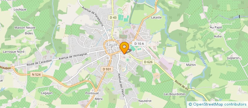 localisation de l'entreprise INDIVISION DUCOS  EAUZE