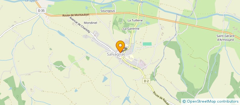 localisation de l'entreprise INDIVISION DUFAILLY-DUCEL  SALVAGNAC