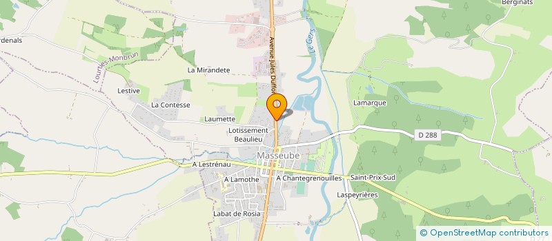 localisation de l'entreprise INDIVISION DUFFORT AGNES ET DENISE  MASSEUBE