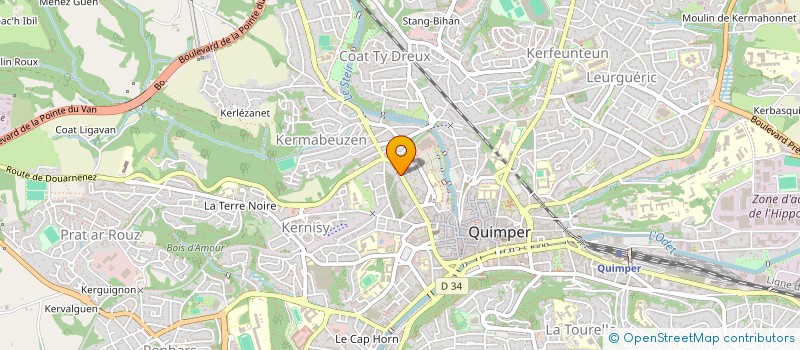 localisation de l'entreprise INDIVISION DUFOUR à QUIMPER