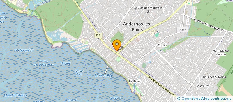 localisation de l'entreprise INDIVISION DUFOUR G ET FERRETTI J  ANDERNOS-LES-BAINS