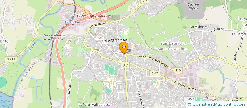 localisation de l'entreprise INDIVISION DUFOUR LAGREE  AVRANCHES