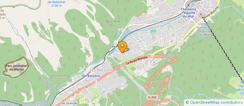 localisation de l'entreprise INDIVISION DUFOURNIER  CHAMONIX-MONT-BLANC