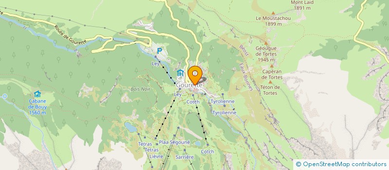 localisation de l'entreprise INDIVISION DUHARD GOURETTE  EAUX-BONNES