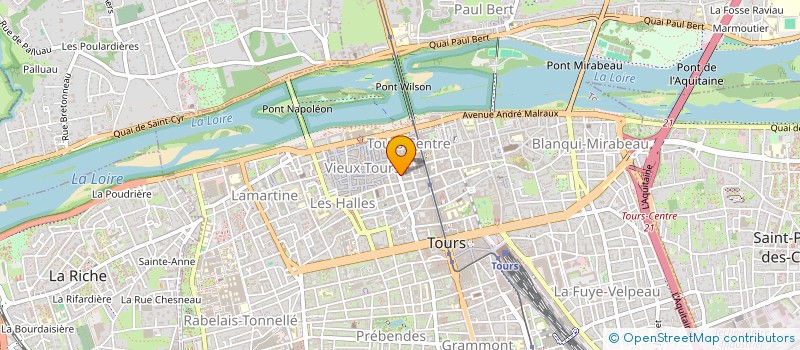localisation de l'entreprise INDIVISION DUJOLS BLANCHET D'HUISMES  TOURS