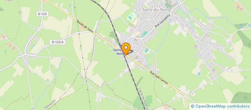 localisation de l'entreprise INDIVISION DUMANGE JACQUES EUGENE  SAINS-DU-NORD