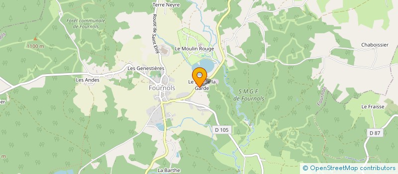 localisation de l'entreprise INDIVISION DUMAS  FOURNOLS