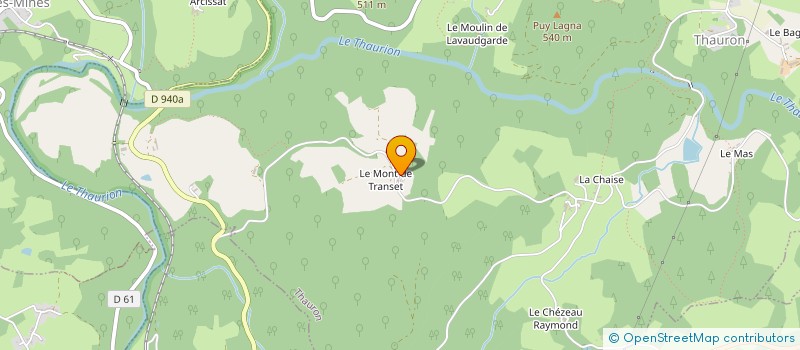 localisation de l'entreprise INDIVISION DUMAS à THAURON