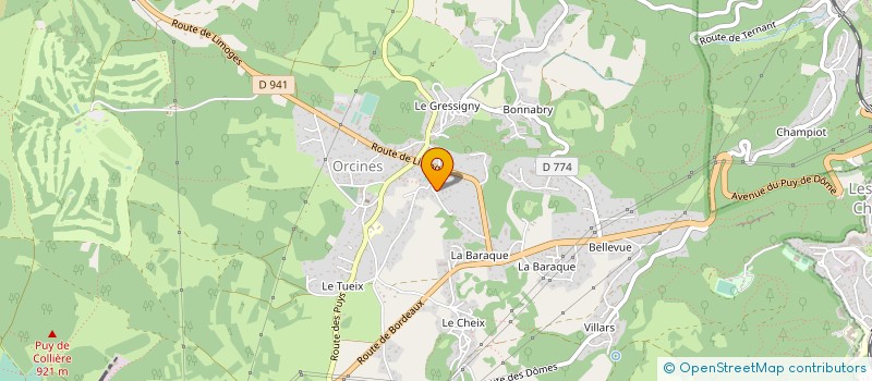 localisation de l'entreprise INDIVISION DUMAS à ORCINES
