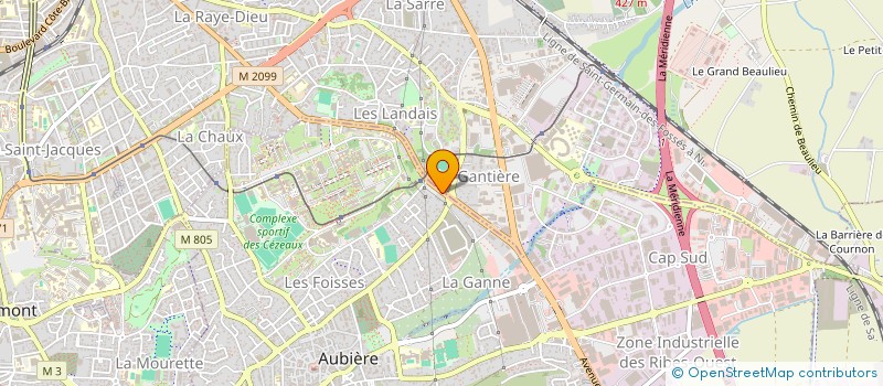 localisation de l'entreprise INDIVISION DUMON  AUBIERE