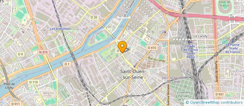 localisation de l'entreprise INDIVISION DUONG / BALDI à SAINT-OUEN-SUR-SEINE