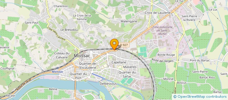 localisation de l'entreprise INDIVISION DUPOUY CAROLINE JOUANY CEDRIC  MOISSAC