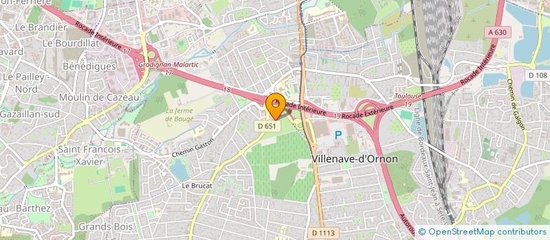 localisation de l'entreprise INDIVISION DUPOUY / DUFAU-TRENIT à VILLENAVE-D'ORNON