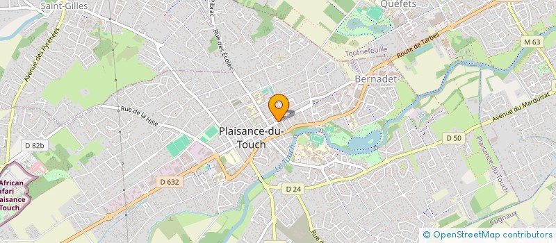 localisation de l'entreprise INDIVISION DUPRE BOULANGER  PLAISANCE-DU-TOUCH