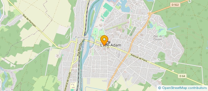 localisation de l'entreprise INDIVISION DUPREY à L'ISLE-ADAM