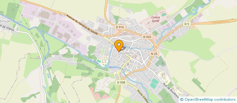 localisation de l'entreprise INDIVISION DUPUIS CAROLINE ET BRUNO  DOULLENS