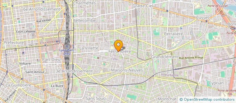 localisation de l'entreprise INDIVISION DURAND  VILLEURBANNE