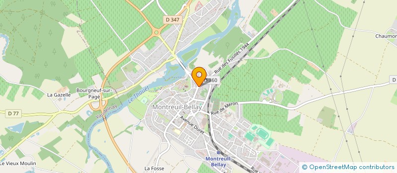 localisation de l'entreprise INDIVISION DURAND FRANCOIS ET PIERRE  MONTREUIL-BELLAY