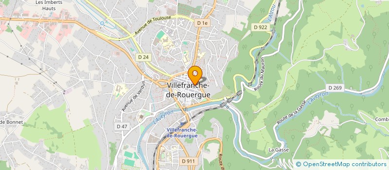 localisation de l'entreprise INDIVISION DUTEIL  VILLEFRANCHE-DE-ROUERGUE