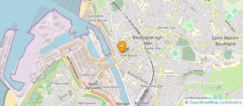 localisation de l'entreprise INDIVISION DUVAL à BOULOGNE-SUR-MER