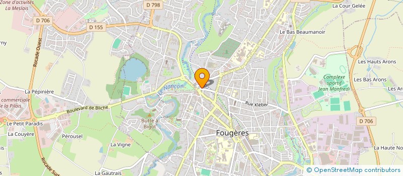 localisation de l'entreprise INDIVISION DUVEL JEAN LUC ET GABRIELLE  FOUGERES