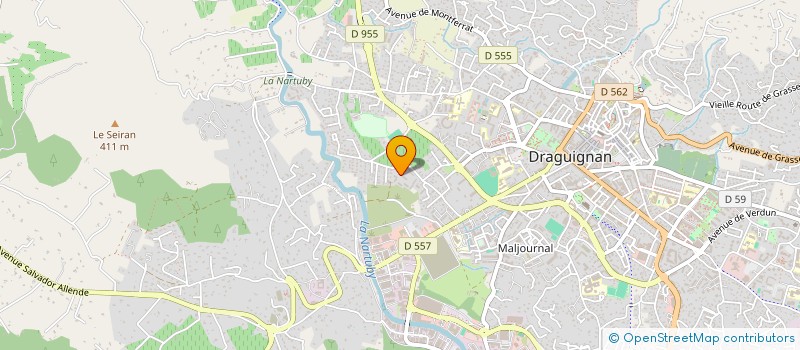 localisation de l'entreprise INDIVISION DUVERNAY - MARIANI  DRAGUIGNAN