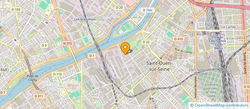 localisation de l'entreprise INDIVISION EBERLE & VANNIER à SAINT-OUEN-SUR-SEINE