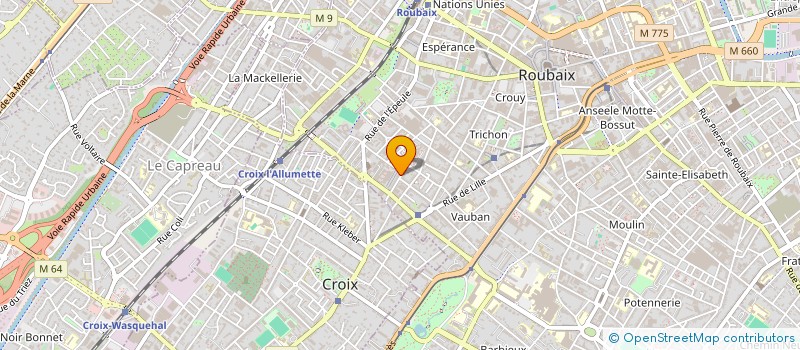 localisation de l'entreprise INDIVISION EDME-DEHON  ROUBAIX